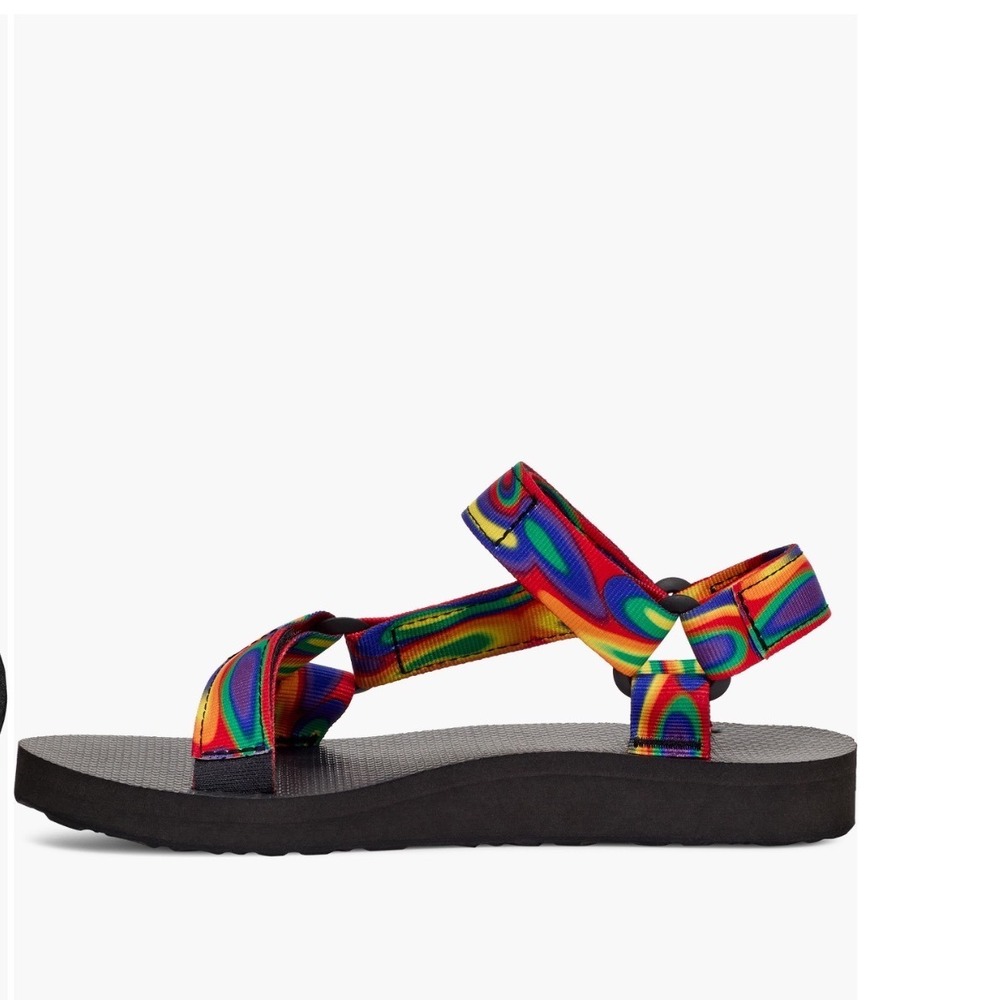 Teva Original Universal Rainbow Swirl Sandals Mens 11 Womens 13 NEW